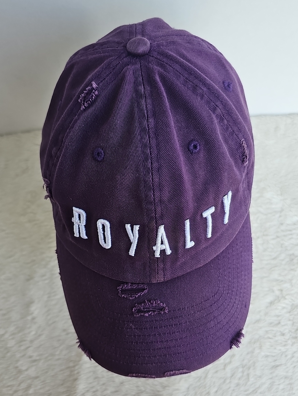 ​KBETHOS Purple Distressed Royalty Vintage Baseball Cap Hat Adjustable